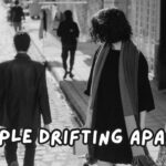 Couple drifting apart