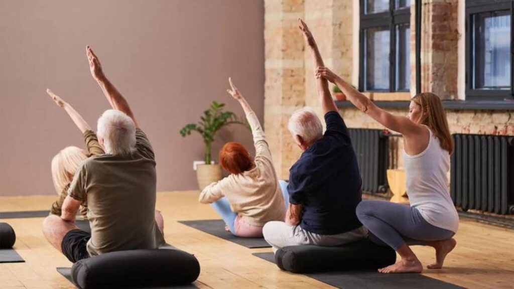 meditation and stretching breaks