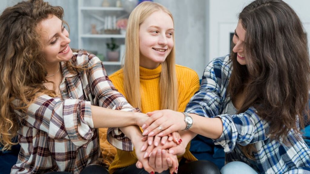 Connect with supportive friends