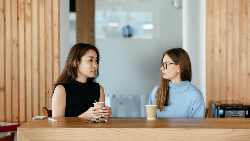 one-on-one conversation